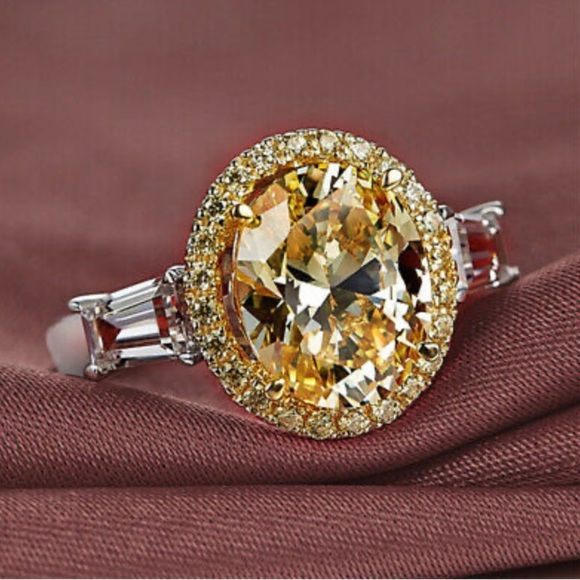 925 sterling silver citrine ring - Picture 3 of 12